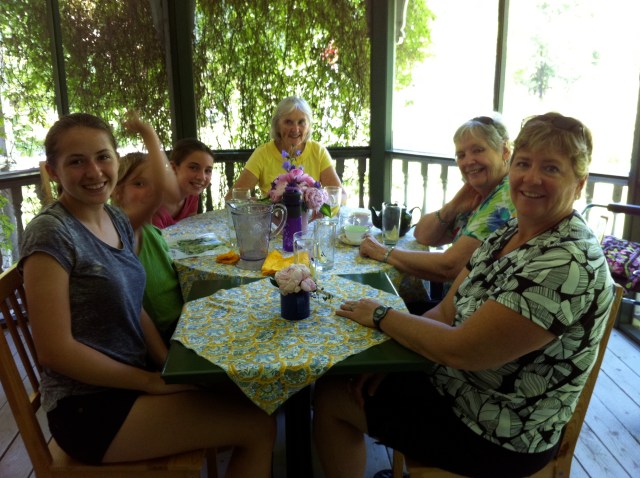 Women having tea in a team room