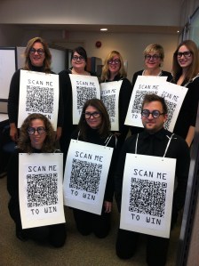 Halloween costumes of QR codes