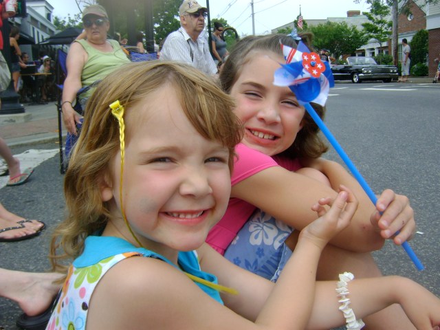 Girls at a parade