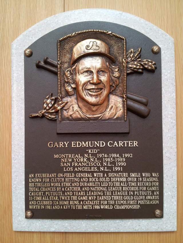 Gary Carter plaque