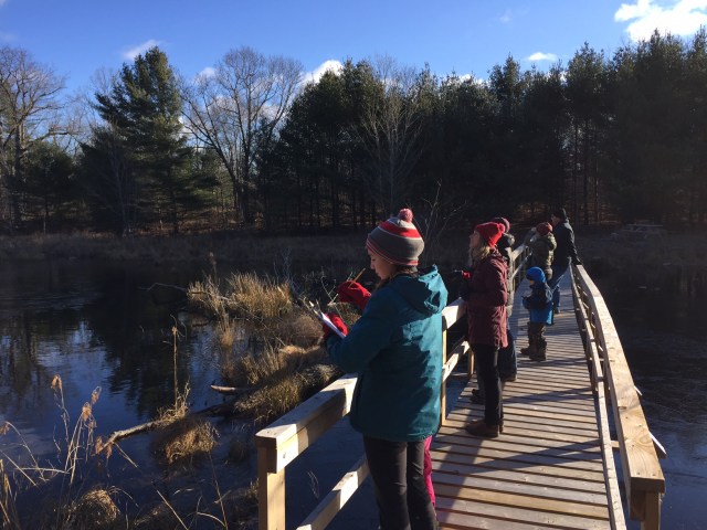 Grace in charge of the count with her clipboard