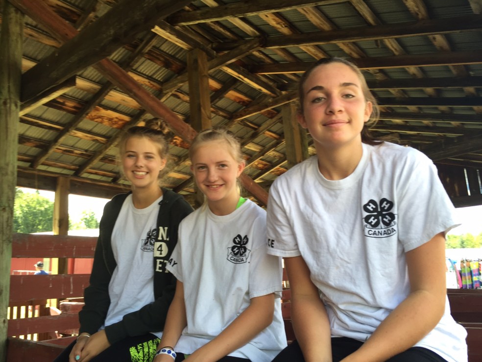 Girls from 4H club