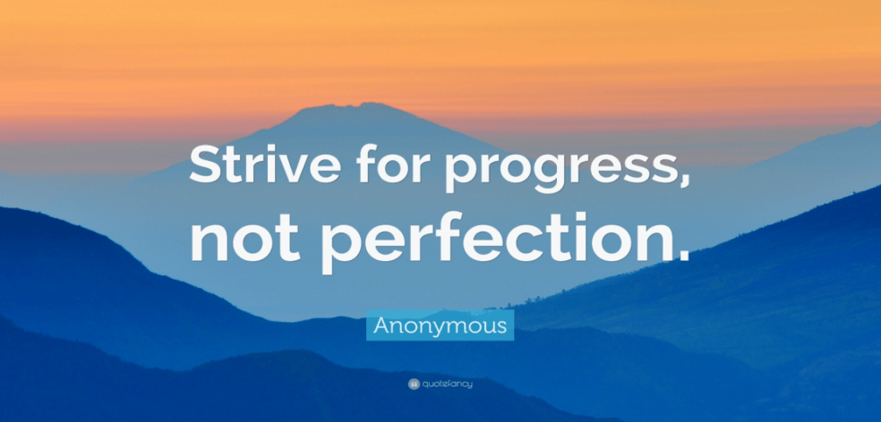 strive for progress sign