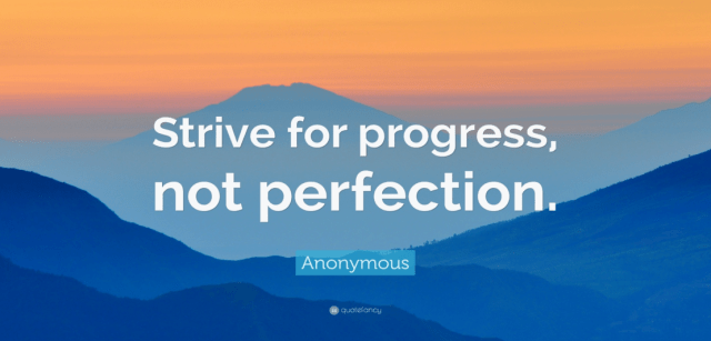 strive for progress sign