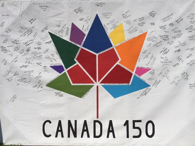 Canada 150 sign