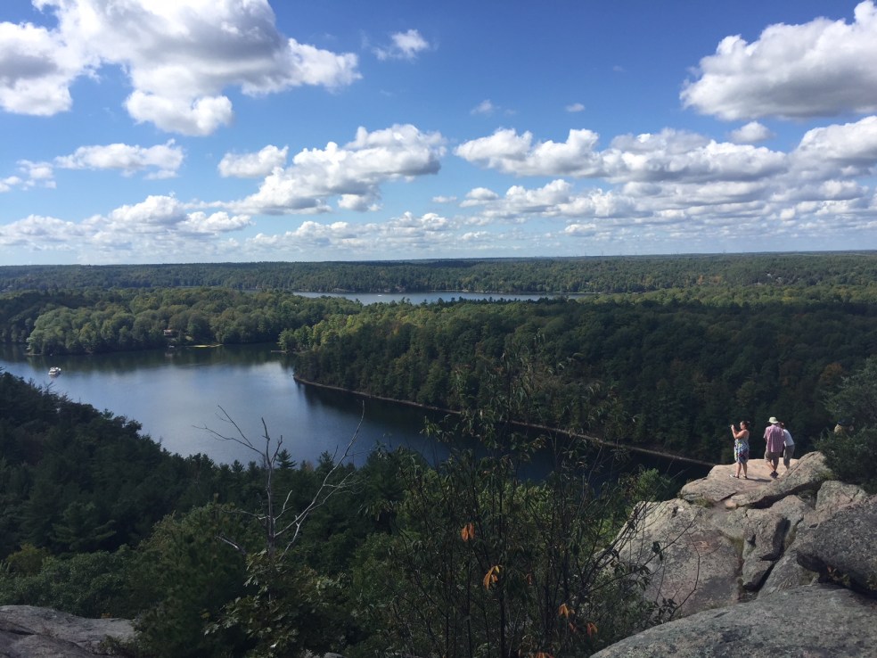 People at the trail summit