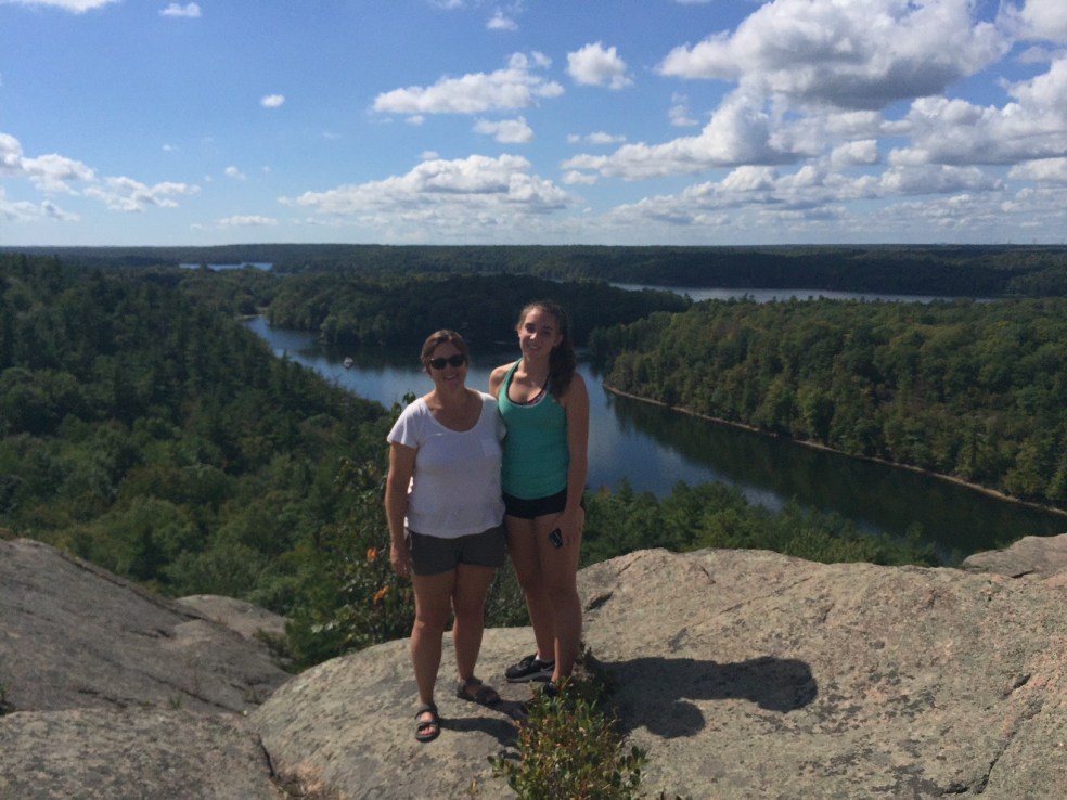 Grace and me at the top of Rock Dunder
