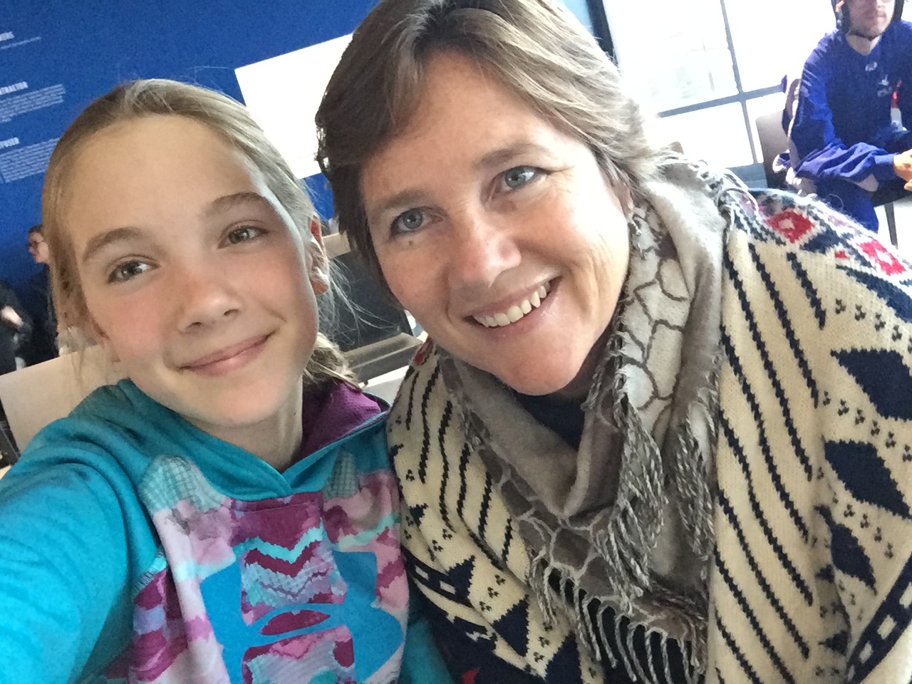 Author and her daughter