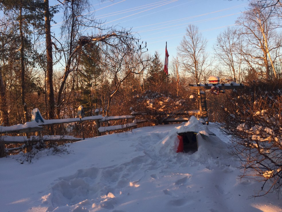 Snow fort