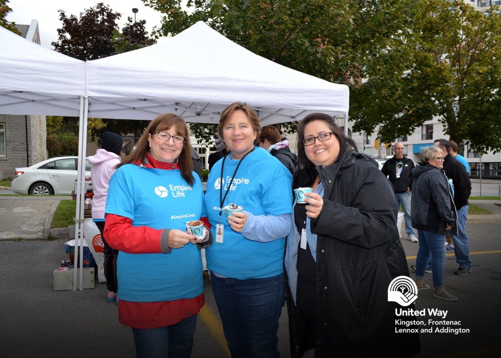 Author and her co-workers at United Way kick-off