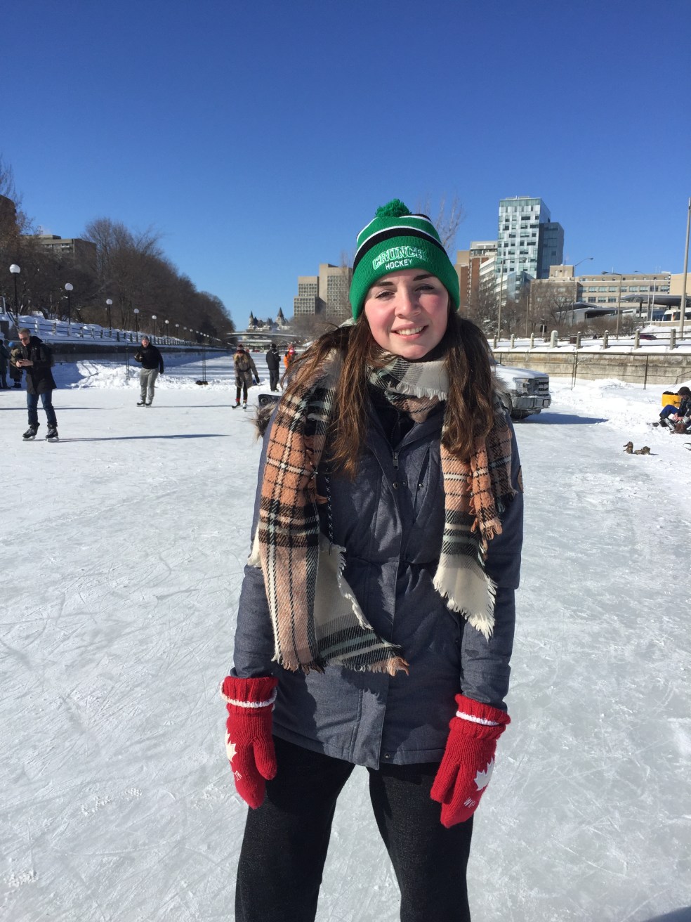 My daughter on the ice