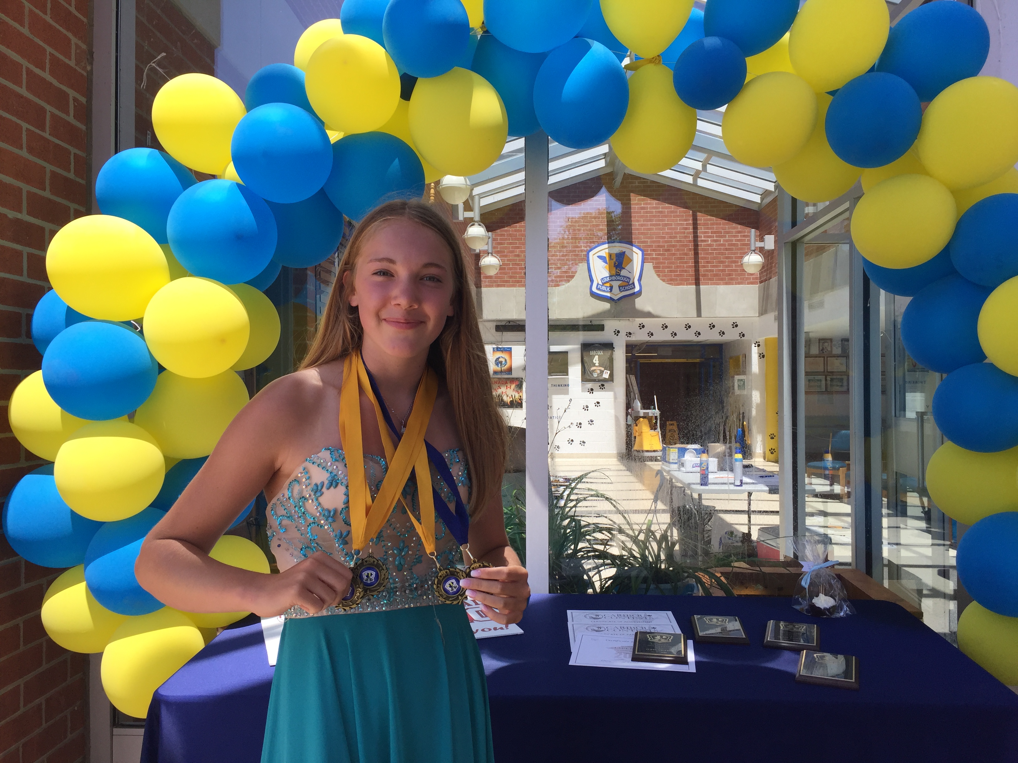 Clare at her Grade 8 graduation