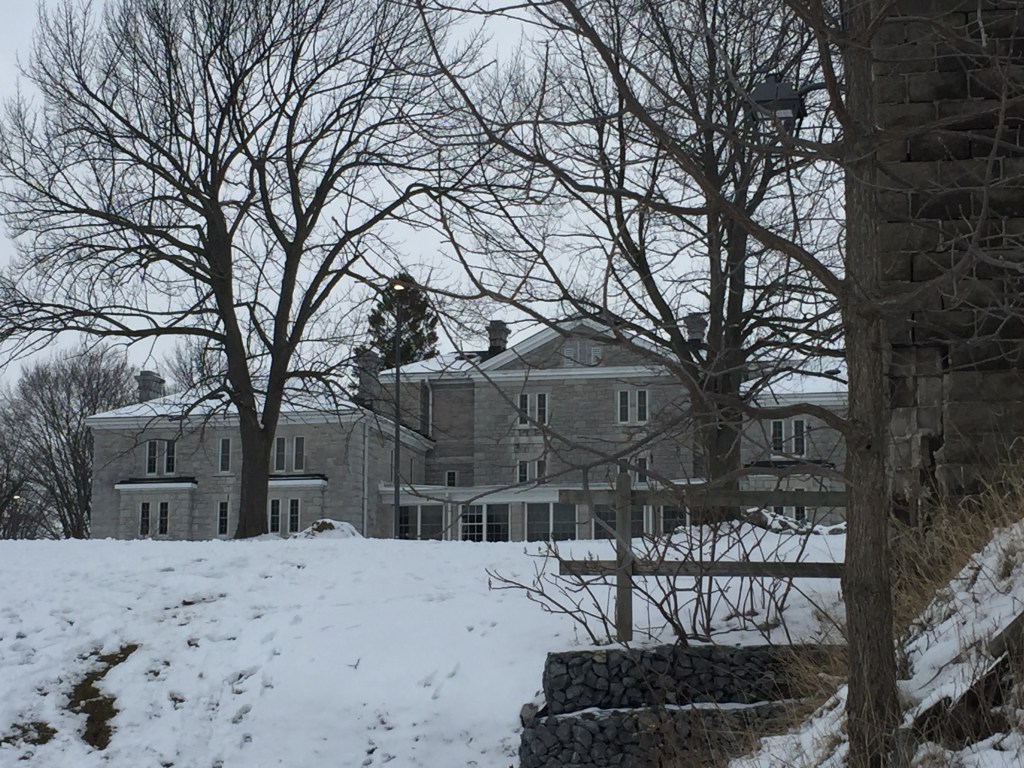 Old limestone building on Kingston's waterfront
