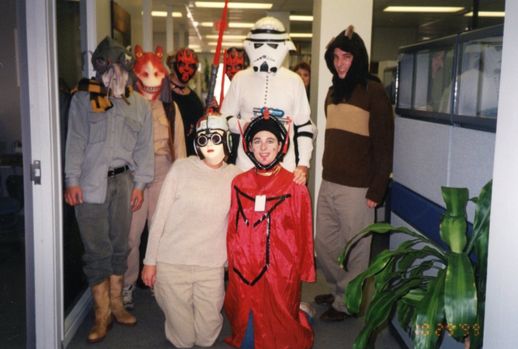 Dressed up as Queen Amidala from Star Wars