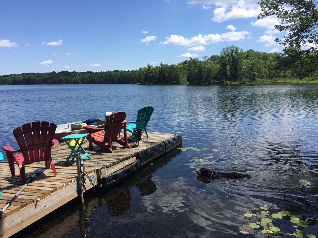 deck chairs on a dock