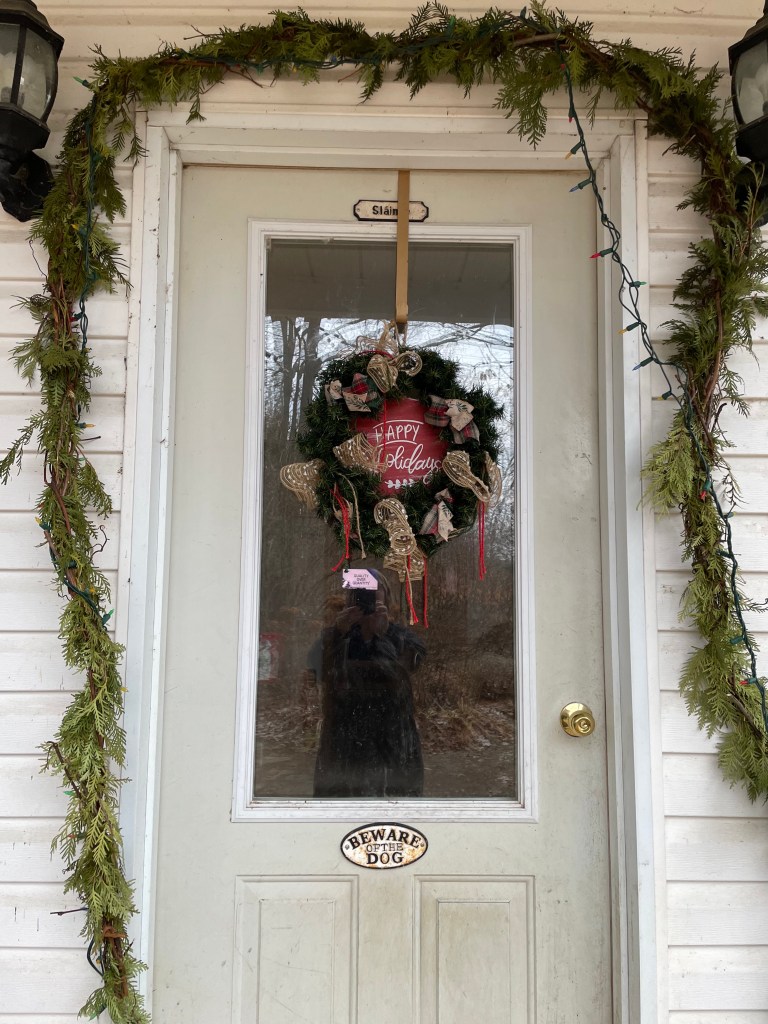 homemade cedar garland