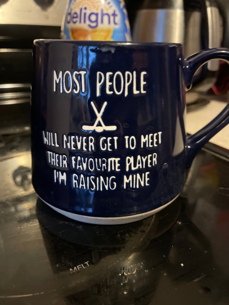 coffee mug with saying on it