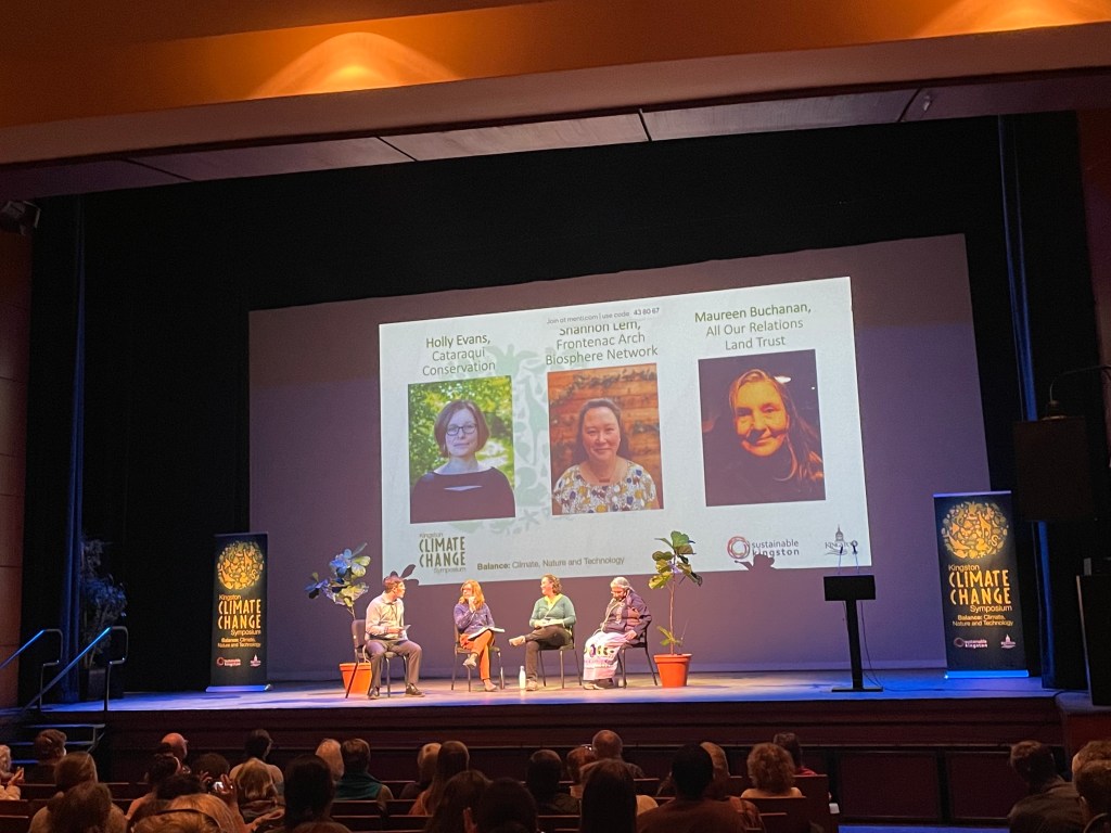 panel on biodiversity at the Kingston Climate Change Symposium