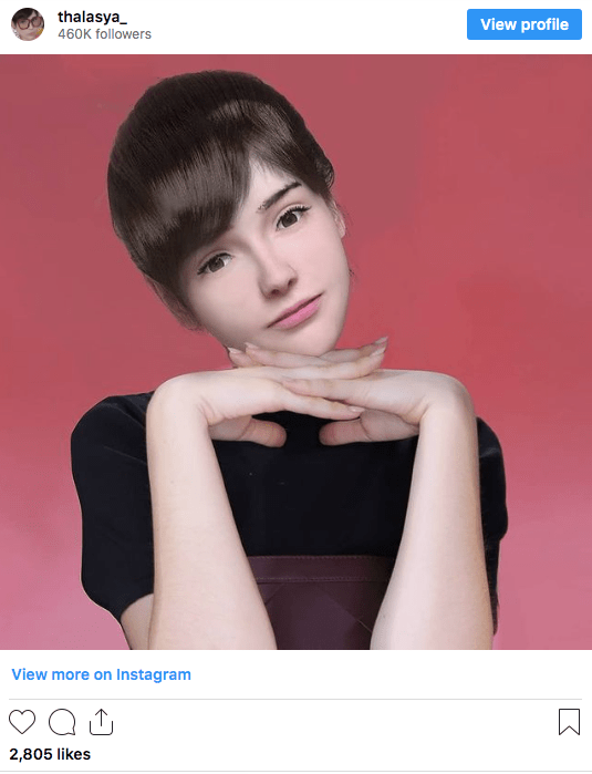 Virtual influencer Thalaysa
