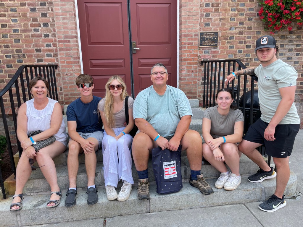 Our family at the Baseball Hall of Fame