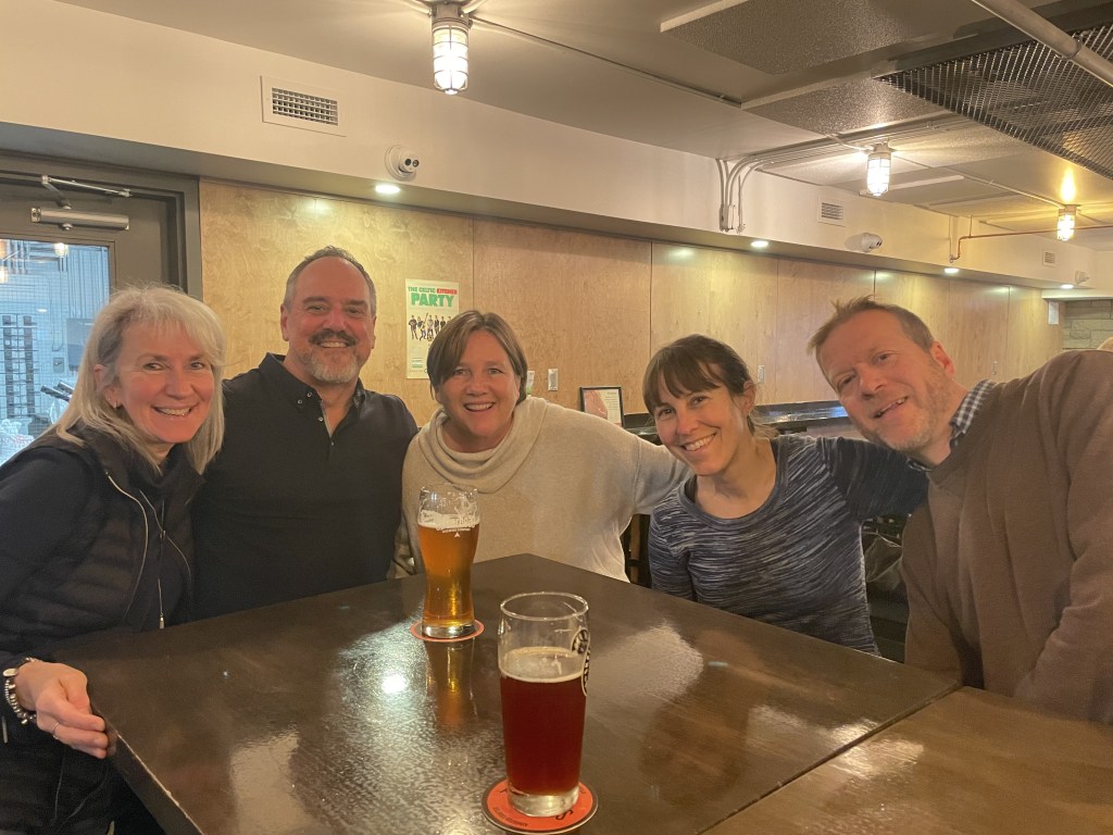 Friends drinking beer