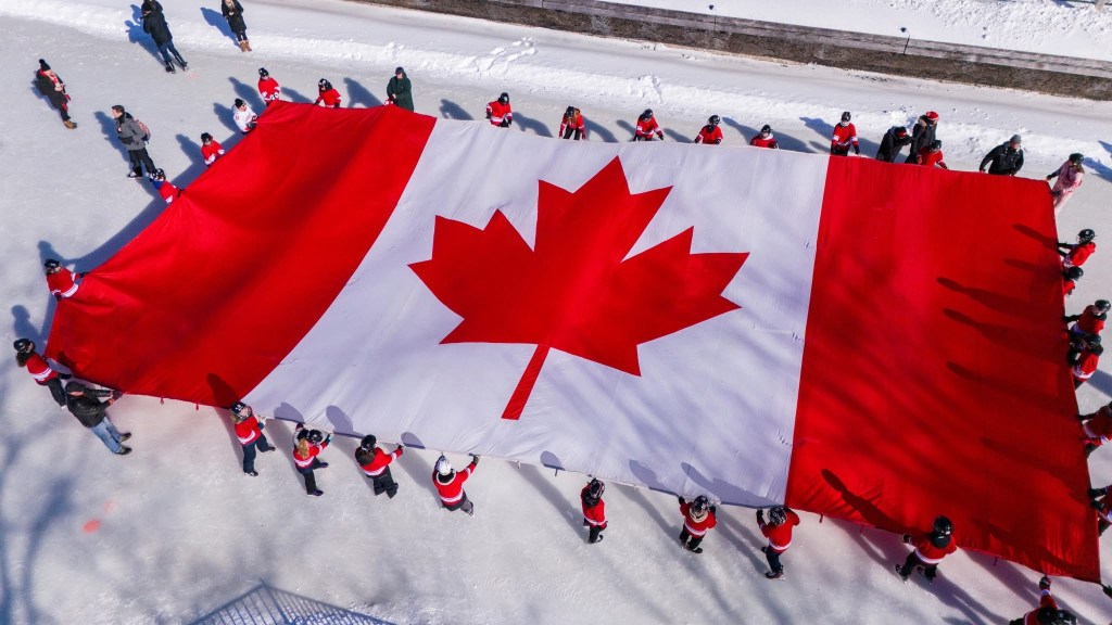 Canada Flag on the Rideau Canal