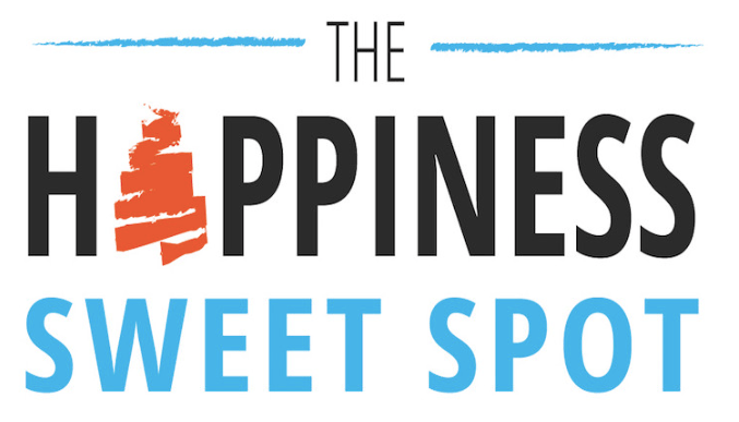 sign saying The Happiness Sweetspot