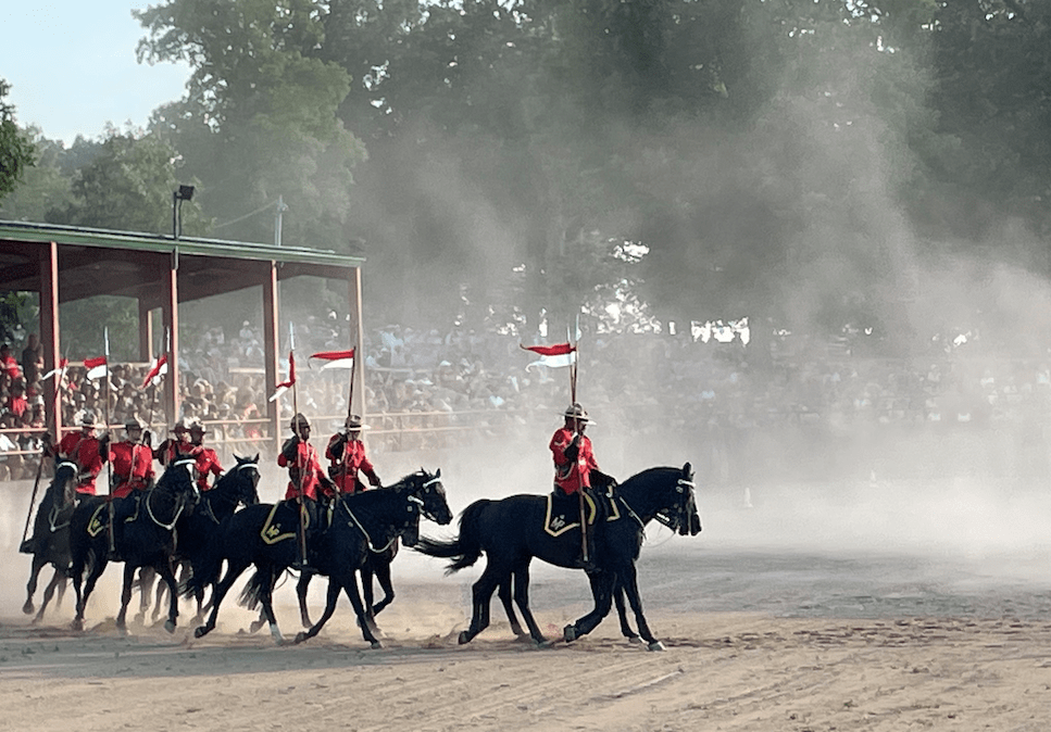 Horses in ring during RCMP Musical Ride