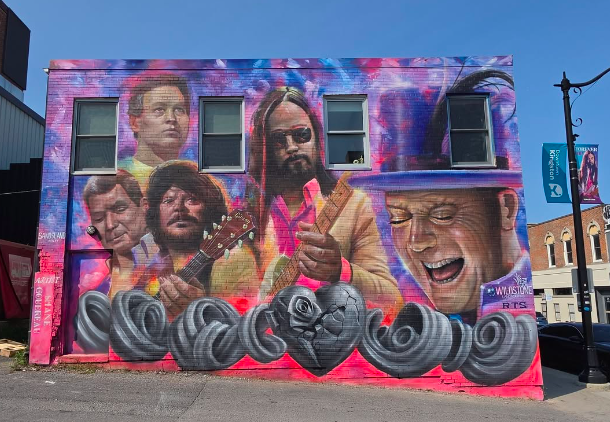 New Tragically Hip mural in Kingston